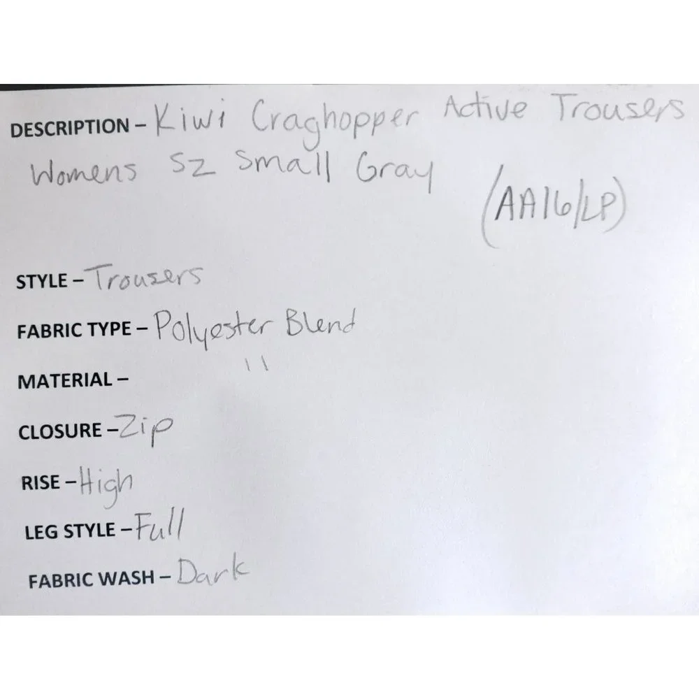 Craghoppers Active Trousers Women's Size Small Gray - Picture 7 of 7
